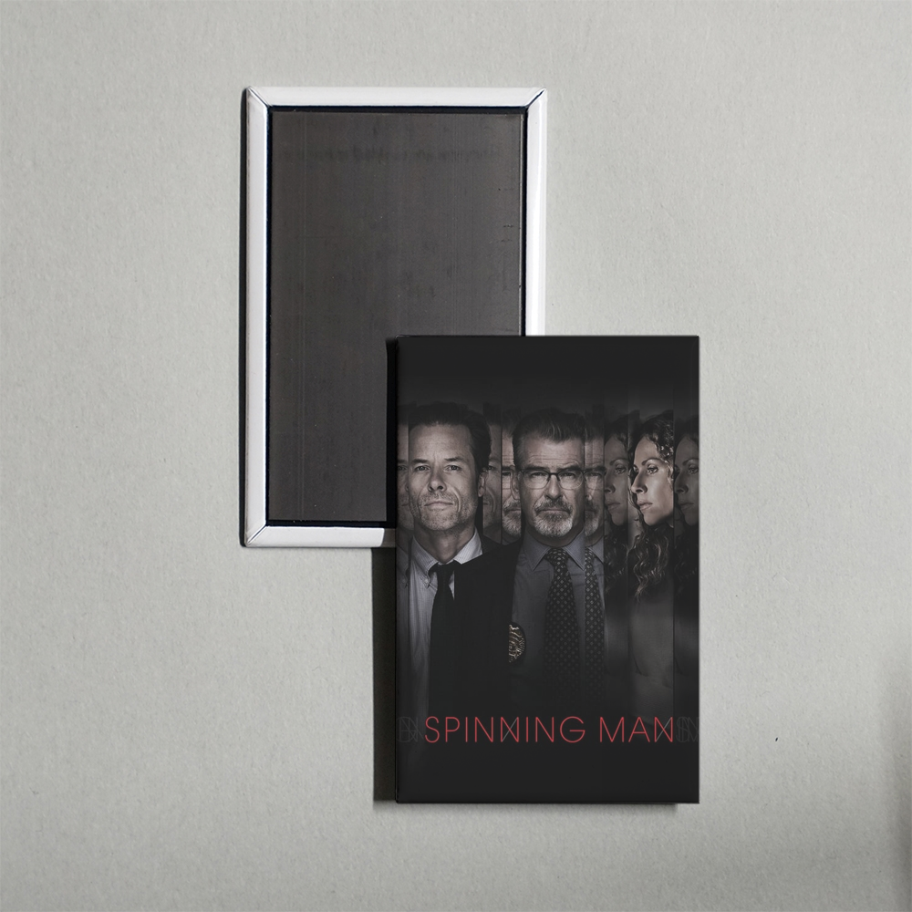 Spinning Man Mini Movie Fridge Magnet