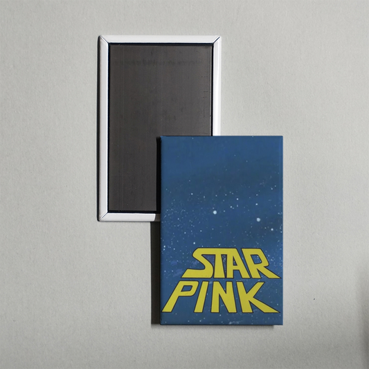 Star Pink Mini Movie Fridge Magnet