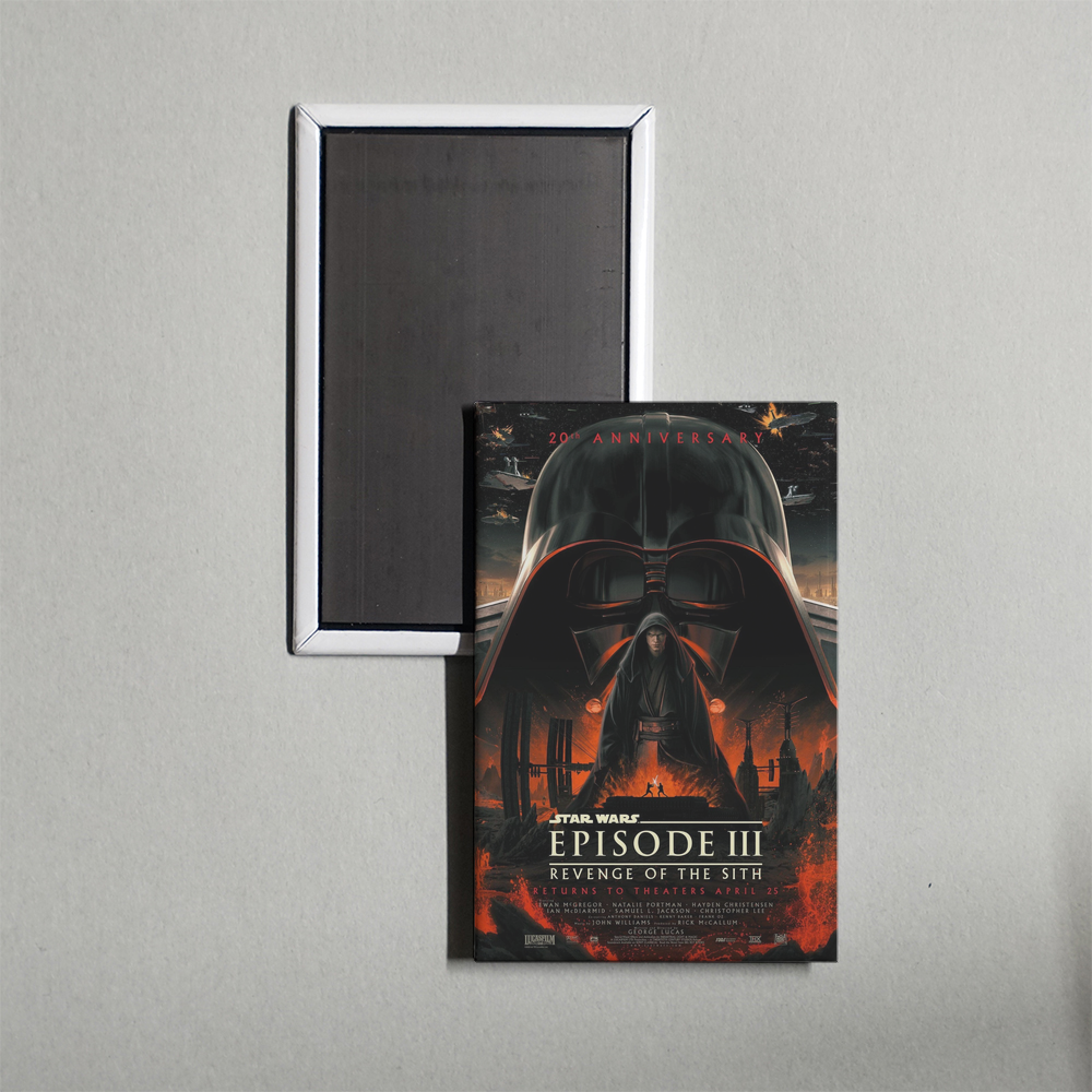 Star Wars Revenge of the Sith Mini Movie Fridge Magnet