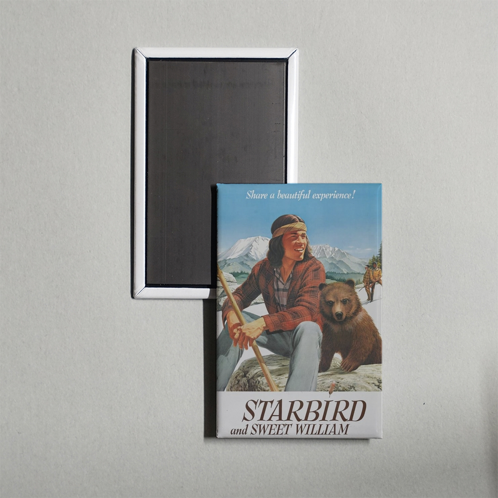 Starbird and Sweet William Mini Movie Fridge Magnet