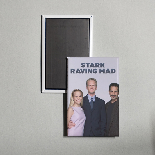 Stark Raving Mad TV Show Fridge Magnet