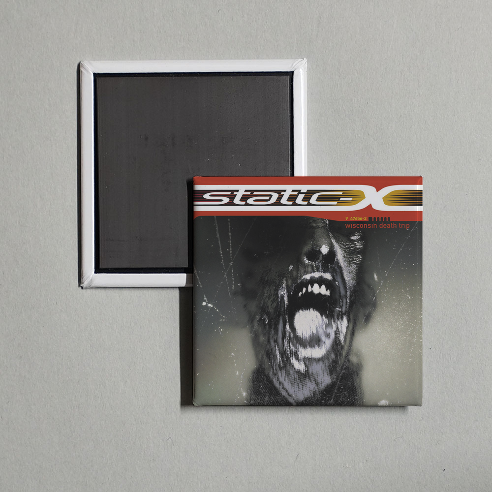 Static-X - Wisconsin Death Trip Album Cover Fridge Magnet