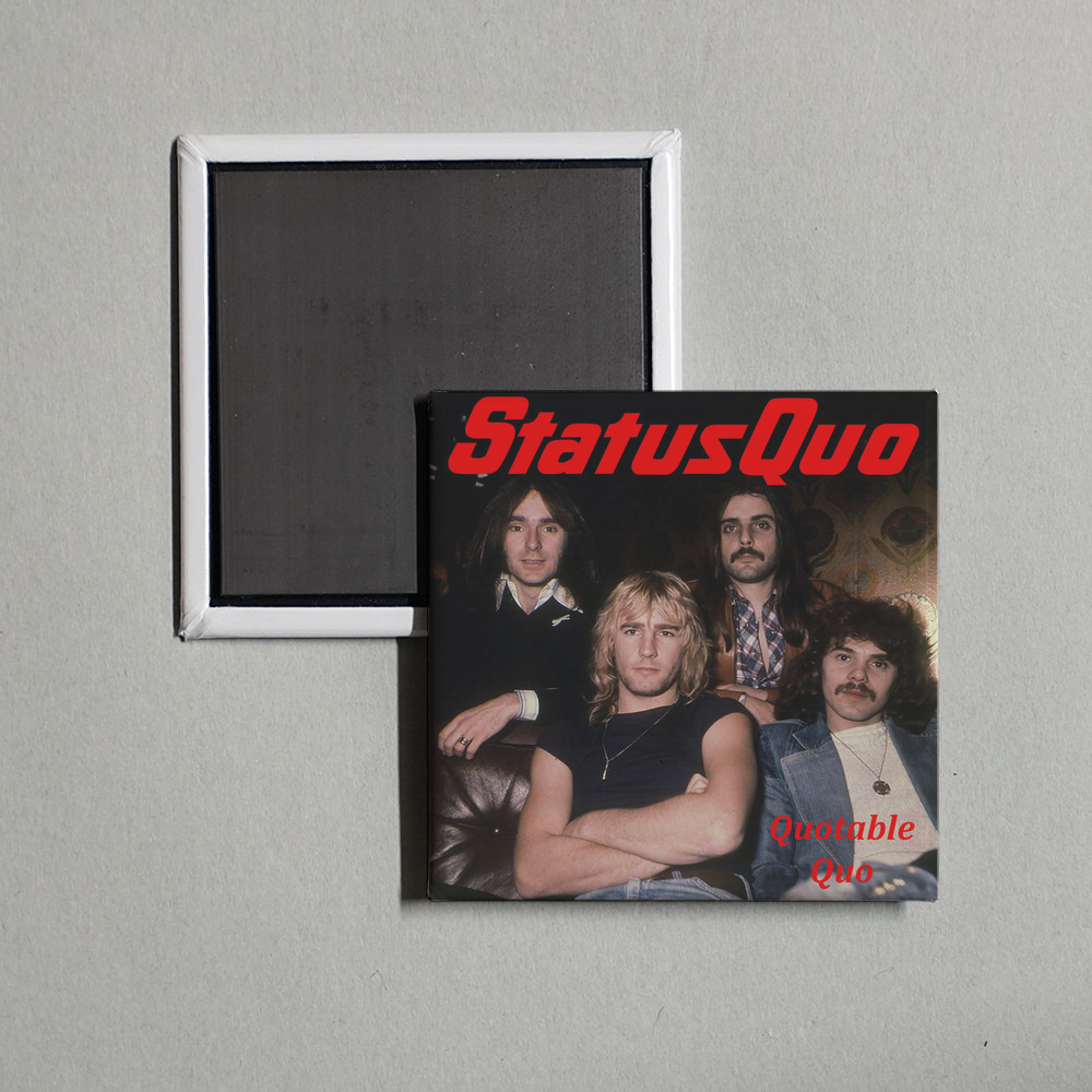 Status Quo - Quotable Quo Album Cover Fridge Magnet