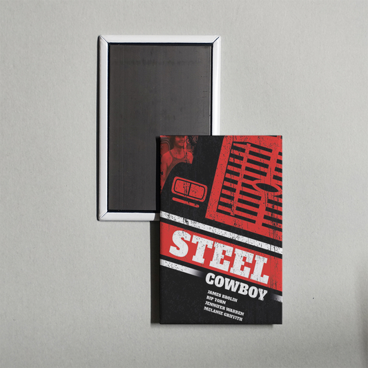 Steel Cowboy Mini Movie Fridge Magnet