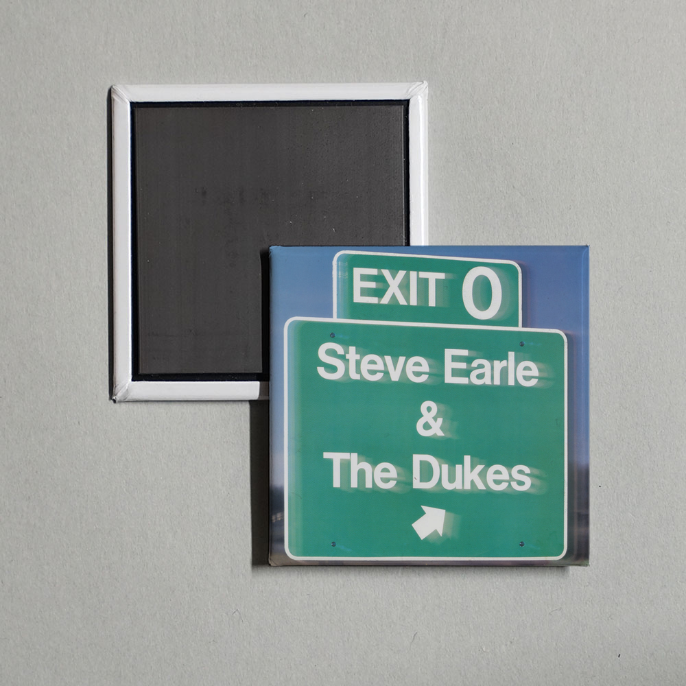 Steve Earle - Exit 0 Album Cover Fridge Magnet