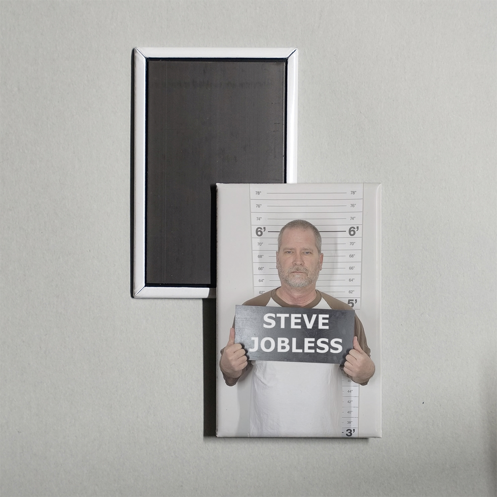 Steve Jobless Mini Movie Fridge Magnet