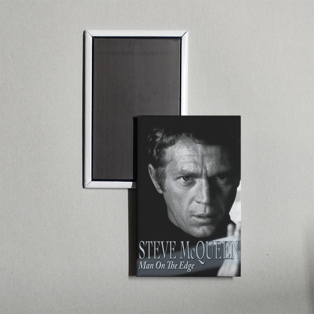 Steve McQueen Man on the Edge Mini Movie Fridge Magnet