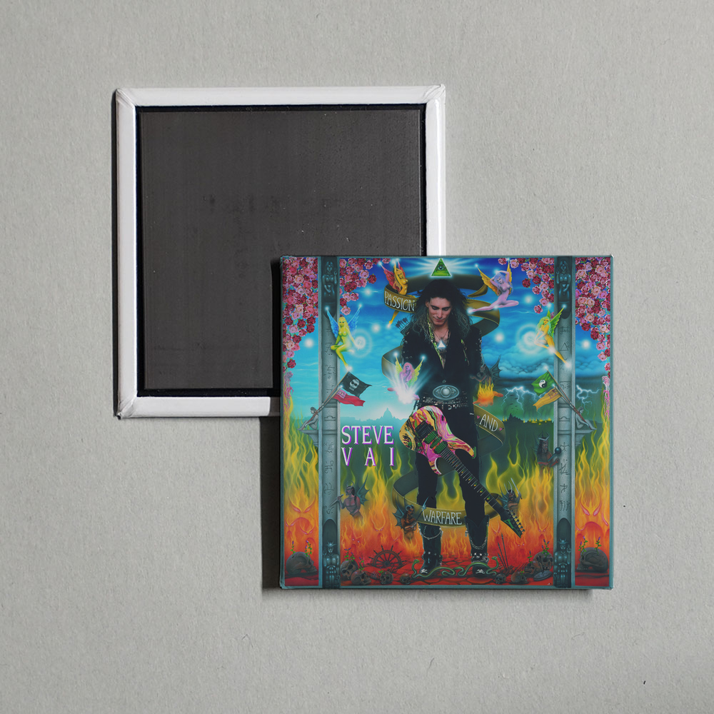 Steve Vai - Passion And Warfare Album Cover Fridge Magnet