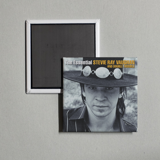 Stevie Ray Vaughan - The Essential Stevie Ray Vaughan And Double Trouble Album Cover Fridge Magnet