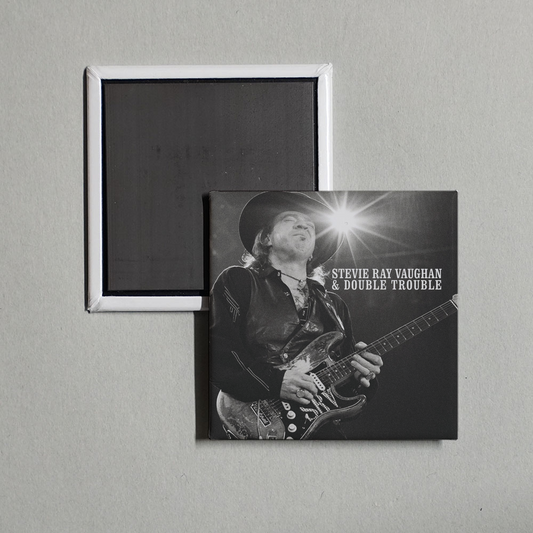 Stevie Ray Vaughan - The Real Deal Greatest Hits Volume 1 Album Cover Fridge Magnet