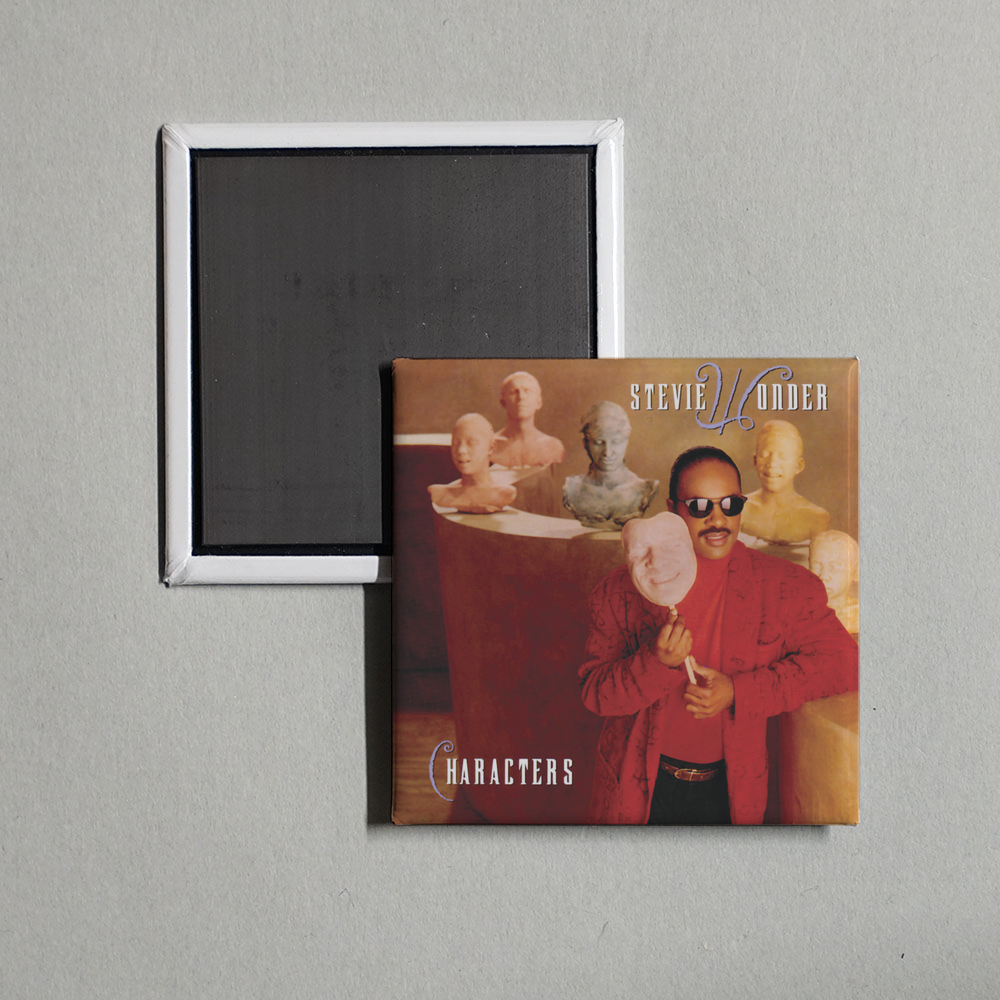 Stevie Wonder - Characters Album Cover Fridge Magnet