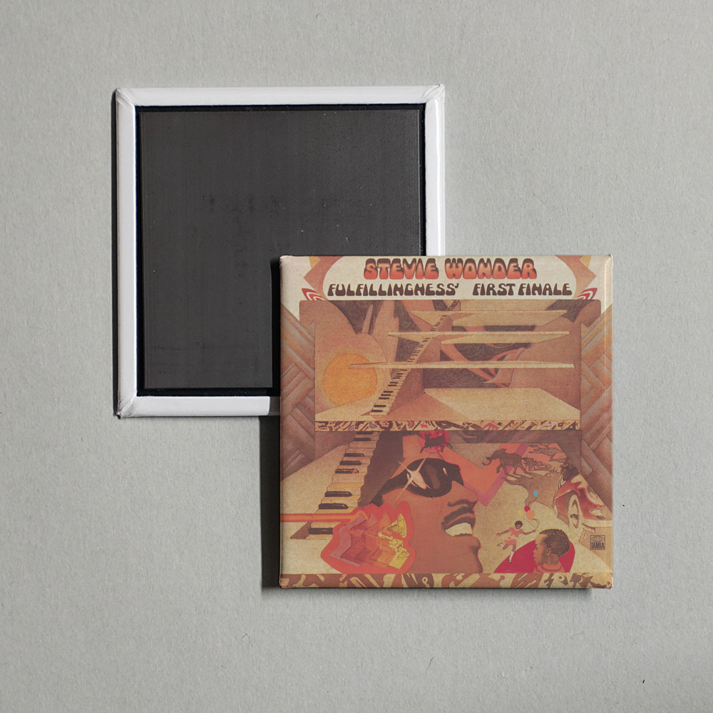 Stevie Wonder - Fulfillingness' First Finale Album Cover Fridge Magnet
