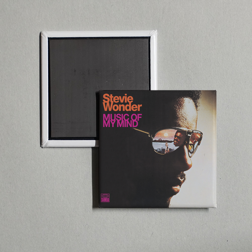 Stevie Wonder - Music Of My Mind Album Cover Fridge Magnet