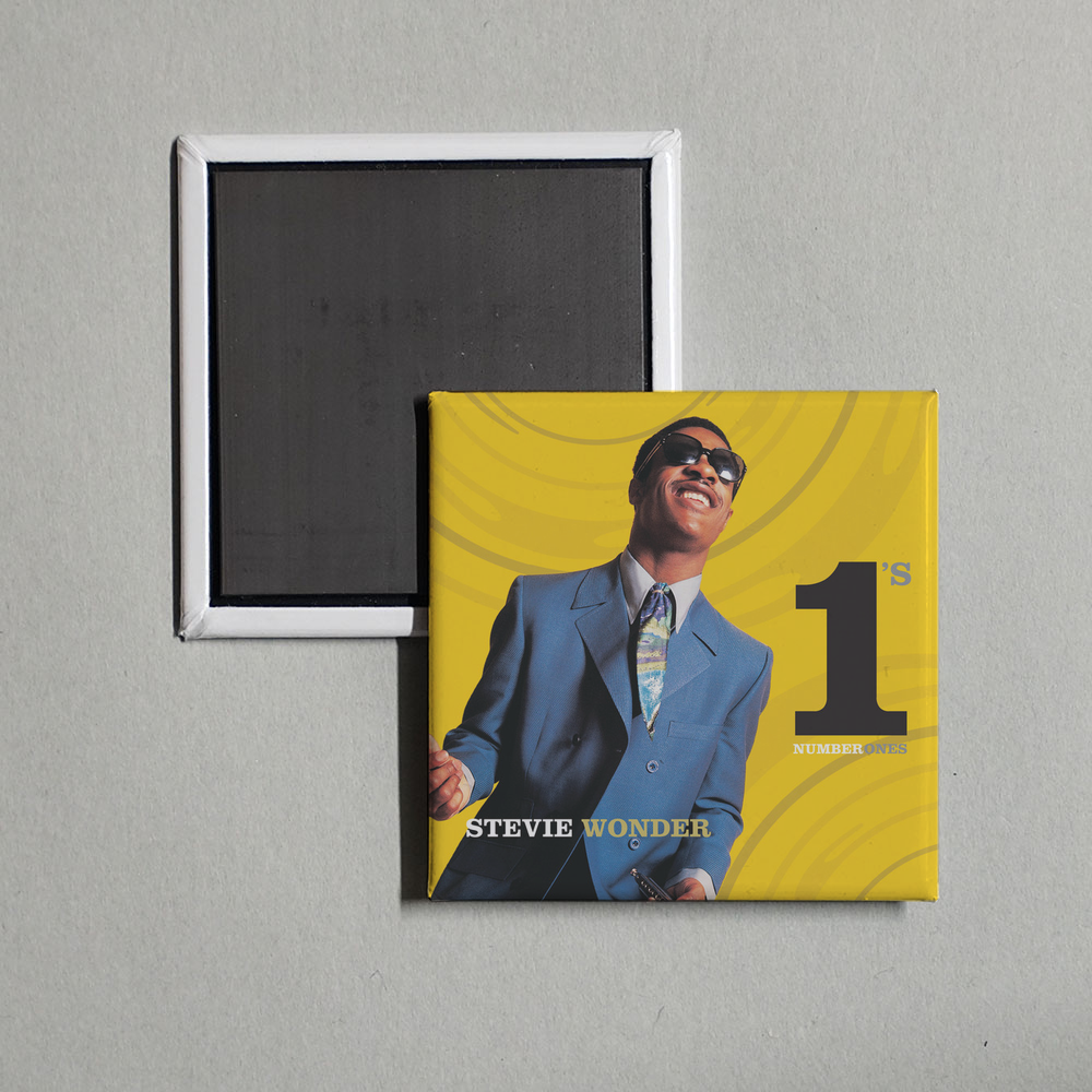 Stevie Wonder - Number 1's Album Cover Fridge Magnet