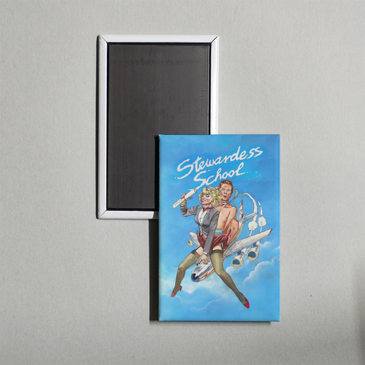 Stewardess School Mini Movie Fridge Magnet