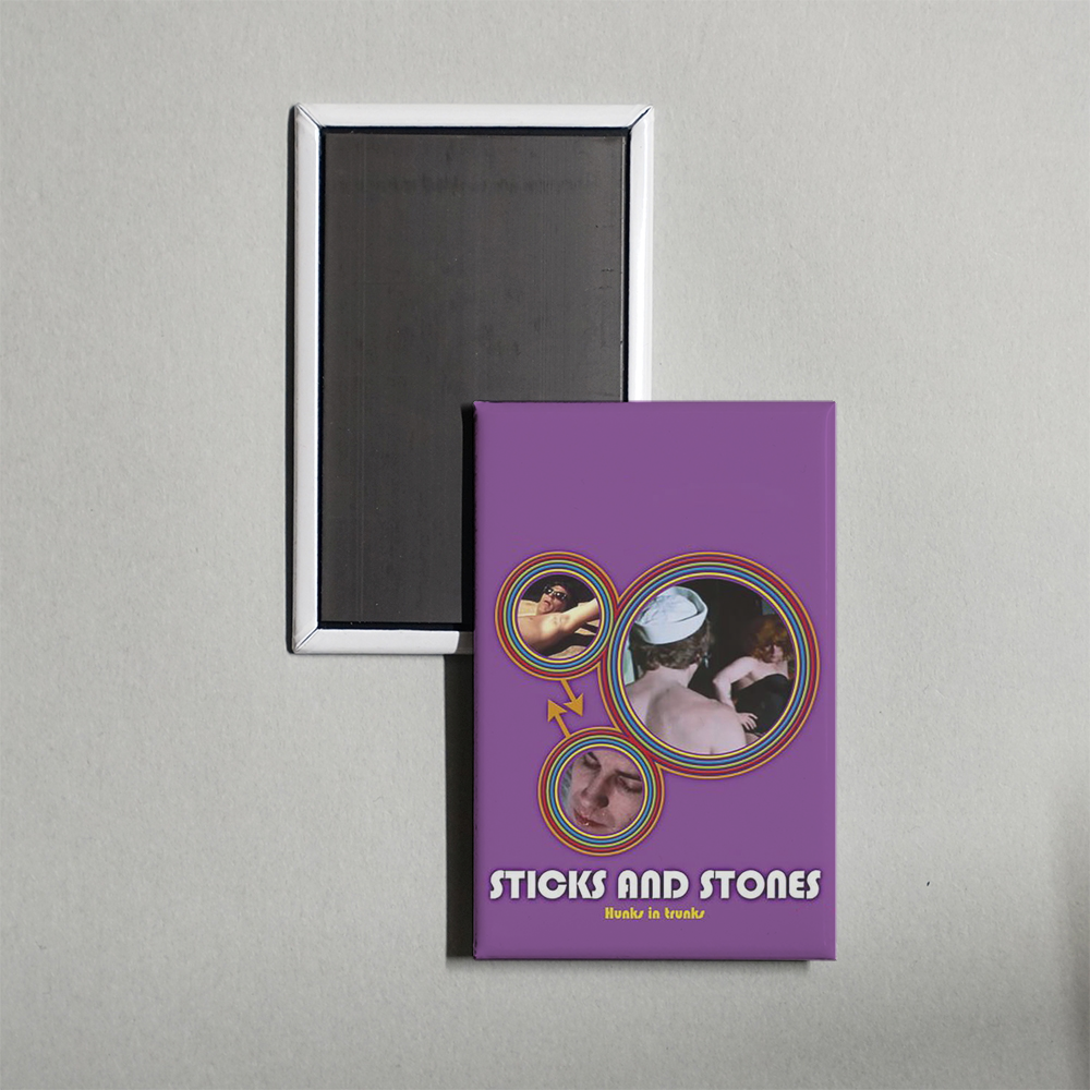 Sticks and Stones Mini Movie Fridge Magnet