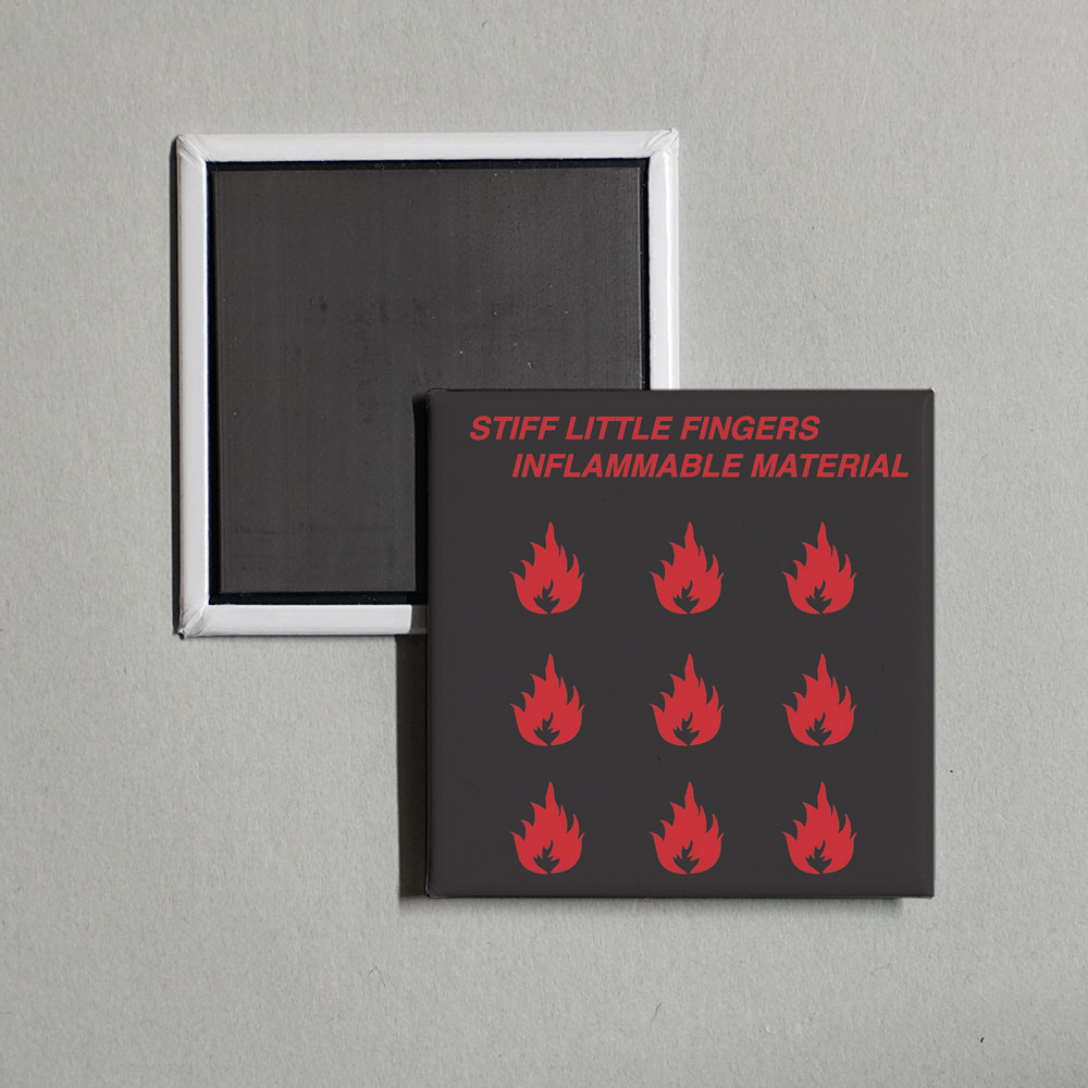 Stiff Little Fingers - Inflammable Material Album Cover Fridge Magnet