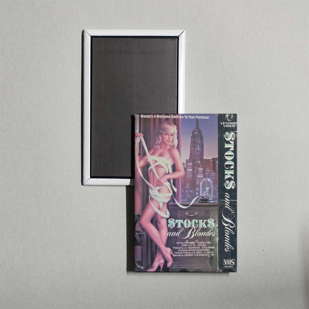 Stocks and Blondes Mini Movie Fridge Magnet