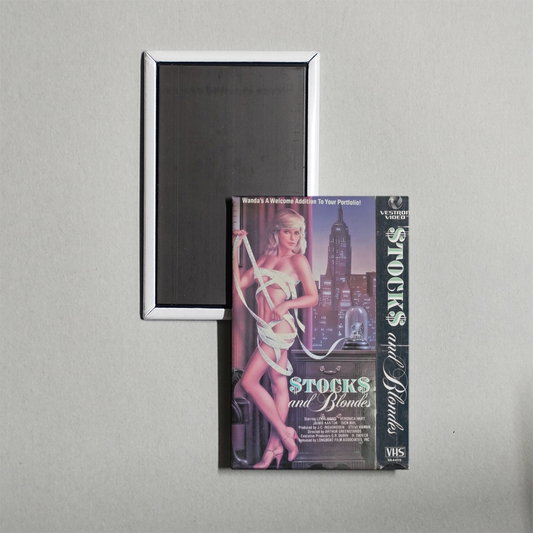 Stocks and Blondes Mini Movie Fridge Magnet