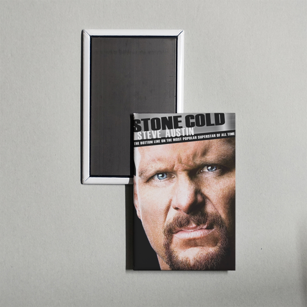Stone Cold Steve Austin The Bottom Line on the Most Popular Superstar of All Time Mini Movie Fridge Magnet