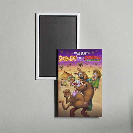 Straight Outta Nowhere Scooby-Doo! Meets Courage the Cowardly Dog Mini Movie Fridge Magnet
