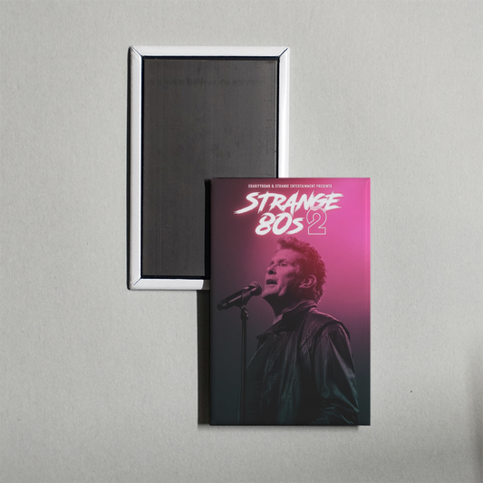 Strange 80's 2 A Charity Rockumentary Mini Movie Fridge Magnet