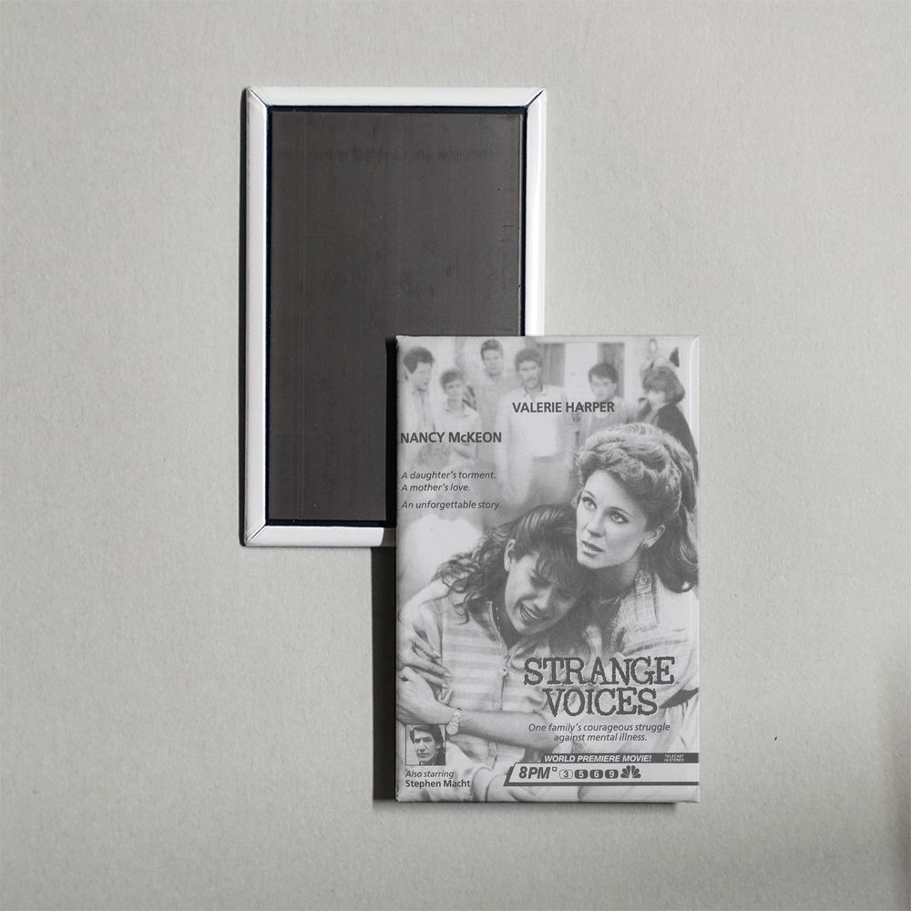 Strange Voices Mini Movie Fridge Magnet