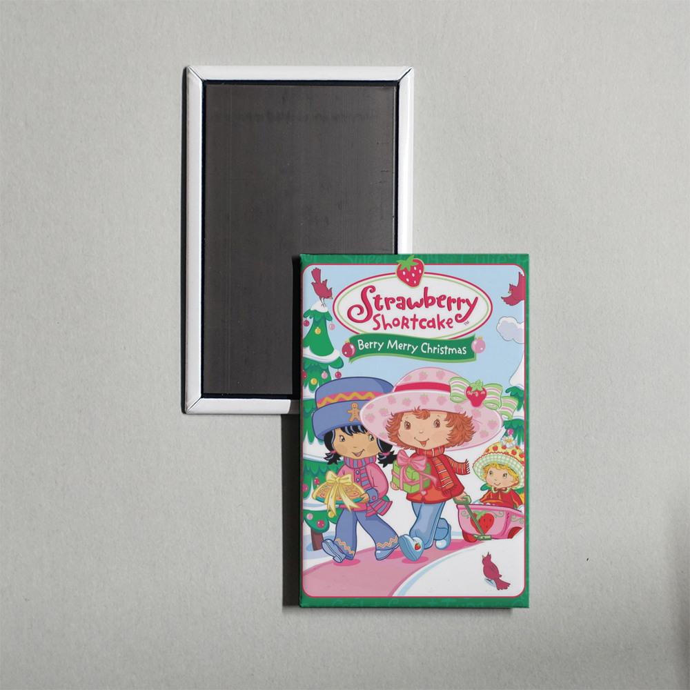 Strawberry Shortcake Berry, Merry Christmas Mini Movie Fridge Magnet