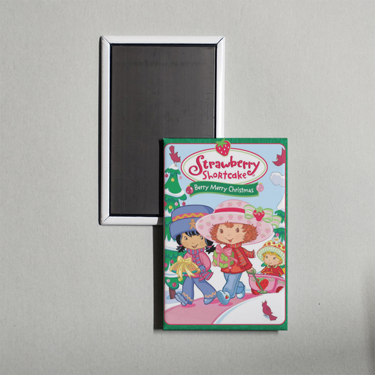Strawberry Shortcake Berry, Merry Christmas Mini Movie Fridge Magnet