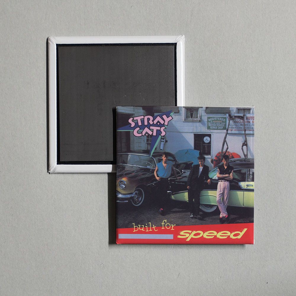 Stray Cats - Built For Speed Album Cover Fridge Magnet