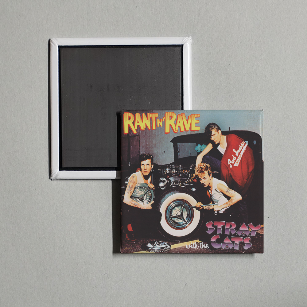 Stray Cats - Rant N' Rave With The Stray Cats Album Cover Fridge Magnet