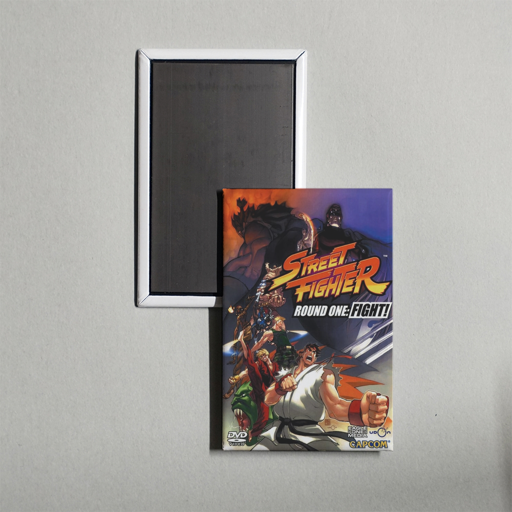 Street Fighter - Round One - FIGHT! Mini Movie Fridge Magnet