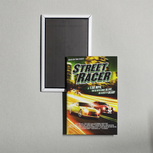 Street Racer Mini Movie Fridge Magnet