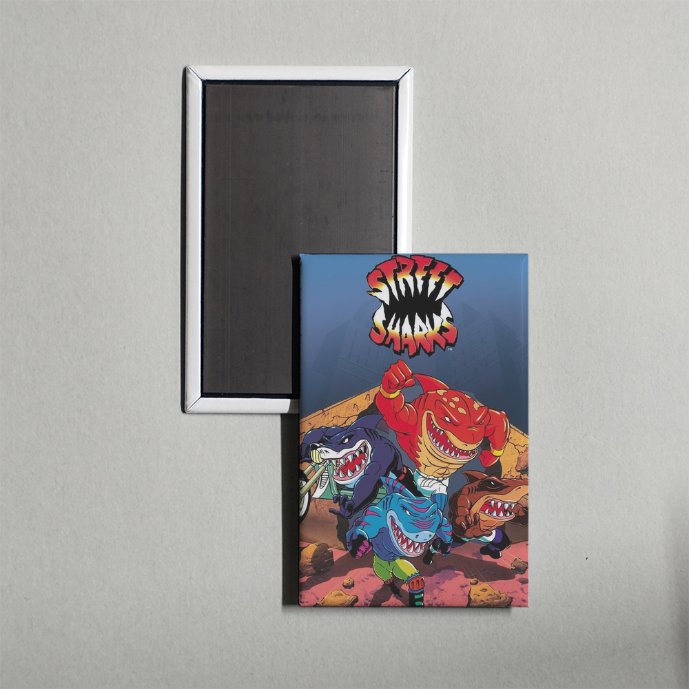 Street Sharks TV Show Fridge Magnet