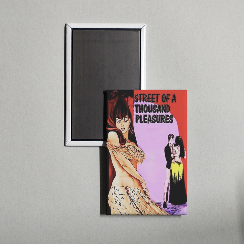 Street of a Thousand Pleasures Mini Movie Fridge Magnet