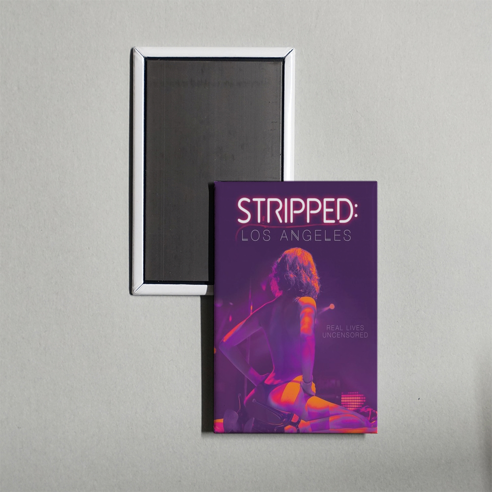 Stripped Los Angeles Mini Movie Fridge Magnet