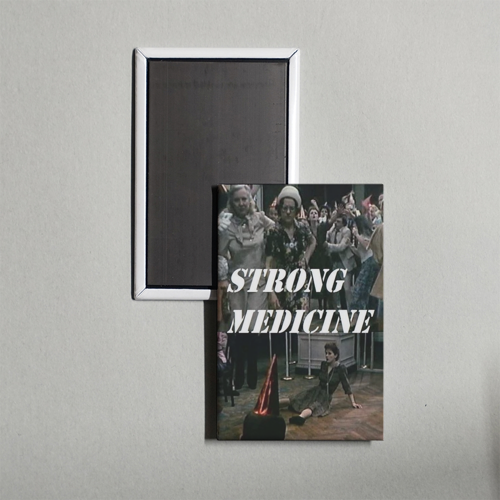 Strong Medicine Mini Movie Fridge Magnet