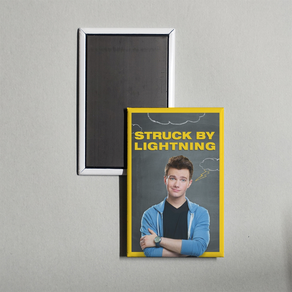 Struck by Lightning Mini Movie Fridge Magnet