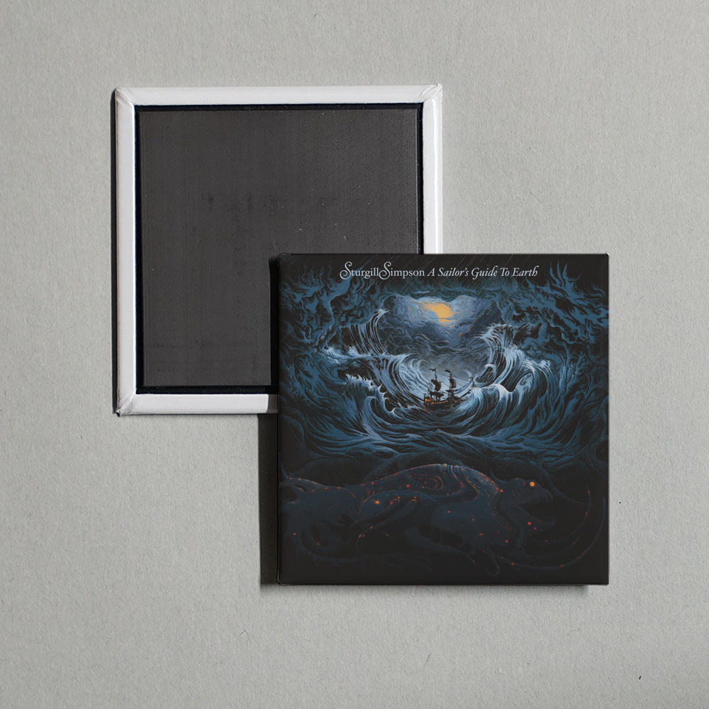 Sturgill Simpson - A Sailor's Guide to Earth Album Cover Fridge Magnet