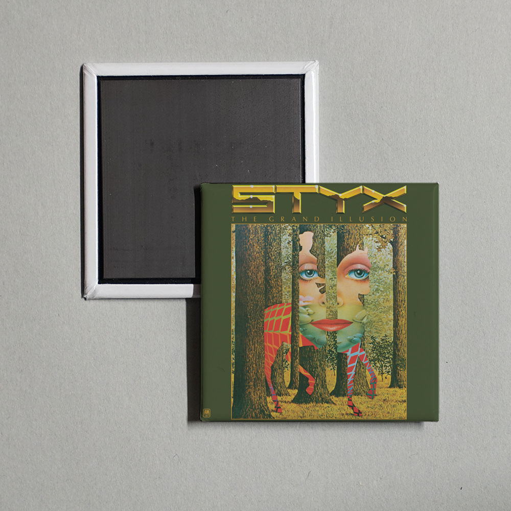 Styx - The Grand Illusion Album Cover Fridge Magnet