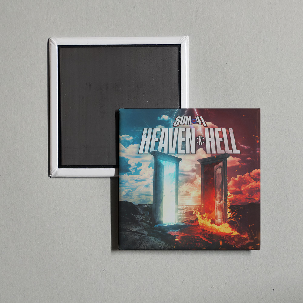 Sum 41 - Heaven x Hell Album Cover Fridge Magnet