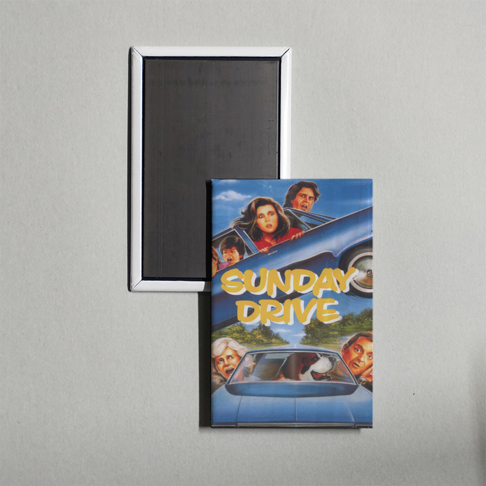 Sunday Drive Mini Movie Fridge Magnet