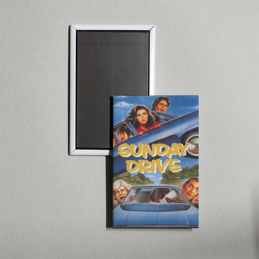 Sunday Drive Mini Movie Fridge Magnet
