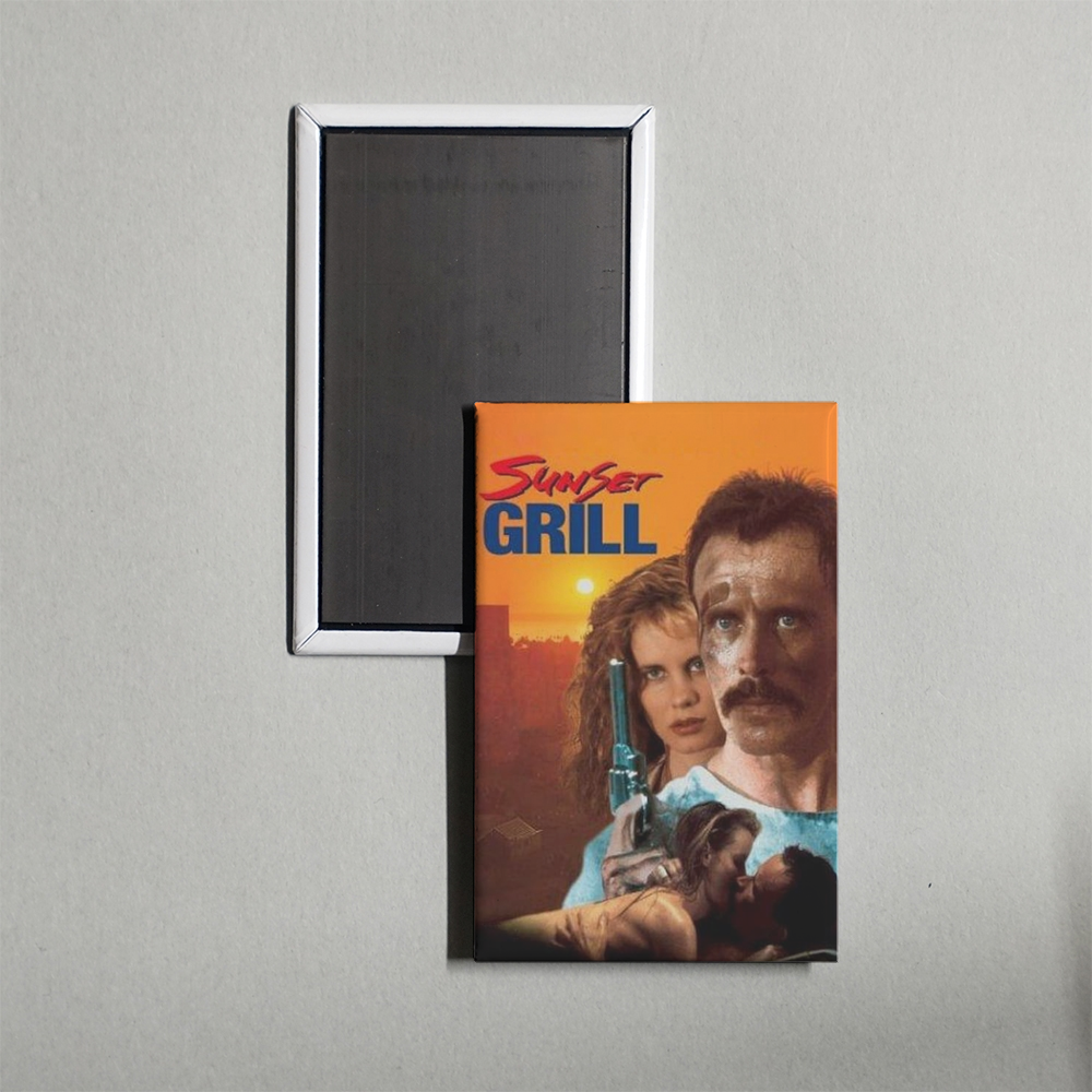 Sunset Grill Mini Movie Fridge Magnet
