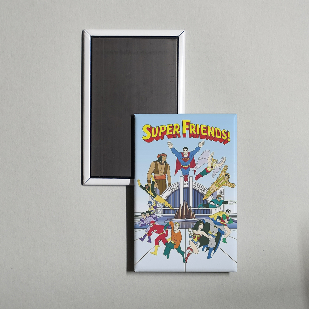 Super Friends TV Show Fridge Magnet