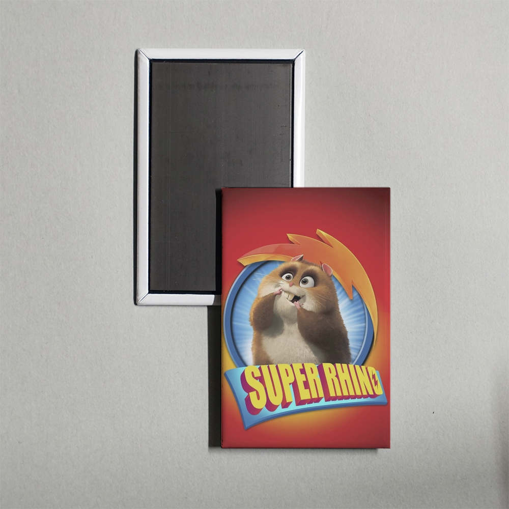 Super Rhino Mini Movie Fridge Magnet