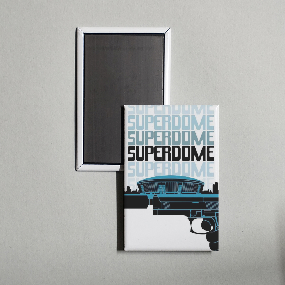 Superdome Mini Movie Fridge Magnet