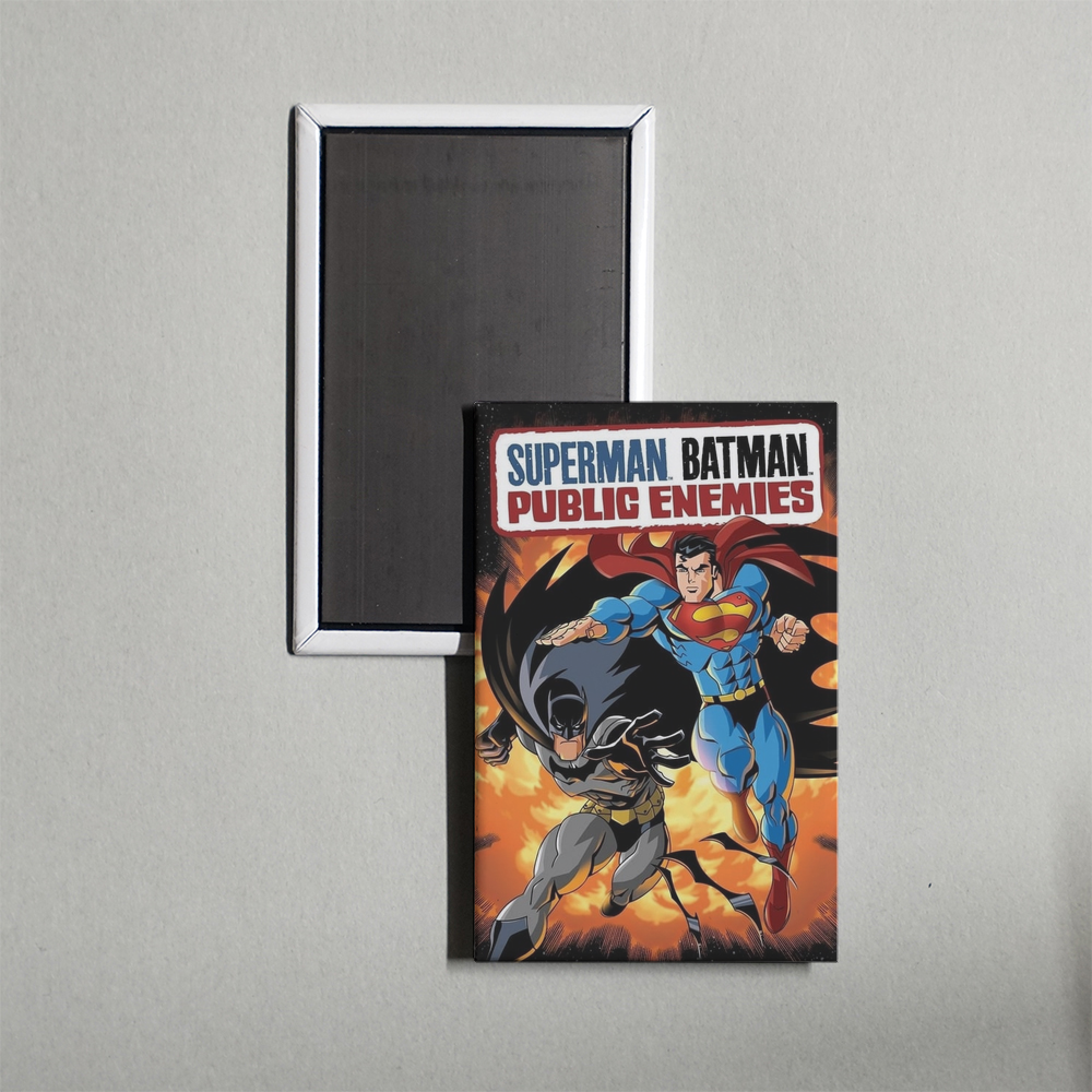 SupermanBatman Public Enemies Mini Movie Fridge Magnet