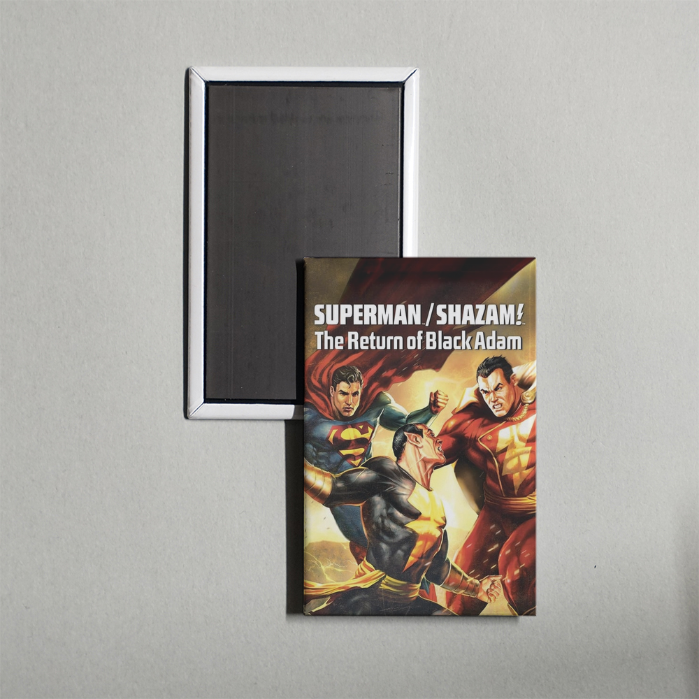 SupermanShazam! The Return of Black Adam Mini Movie Fridge Magnet