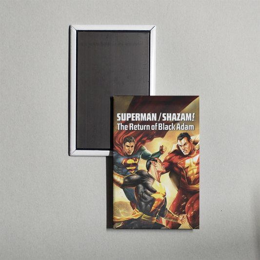 SupermanShazam! The Return of Black Adam Mini Movie Fridge Magnet